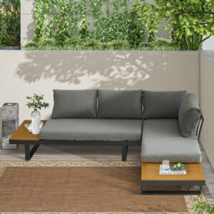 Patio Furniture Set-Shaped Sectional Sofa