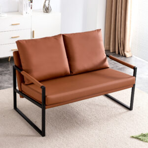 Modern Two-Seater Sofa with 2 Pillows