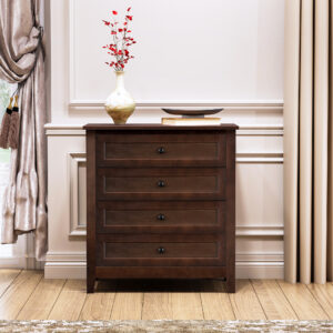 Solid Wood Spray-Painted Drawer Dresser