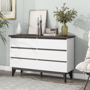 6-Drawer Double Dresser with Wide Drawers
