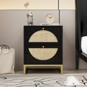 2 Drawer Display Rack for Bedroom and Living Room Nightstand